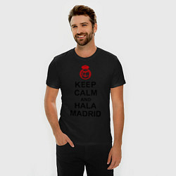 Футболка slim-fit Keep Calm & Hala Madrid, цвет: черный — фото 2