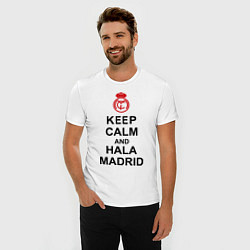 Футболка slim-fit Keep Calm & Hala Madrid, цвет: белый — фото 2