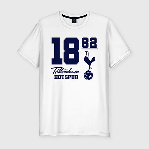 Мужская slim-футболка FC Tottenham 1882 / Белый – фото 1