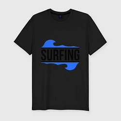 Мужская slim-футболка Surfing