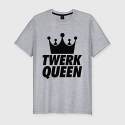 Футболка slim-fit Twerk Queen, цвет: меланж