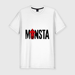 Футболка slim-fit Monsta, цвет: белый