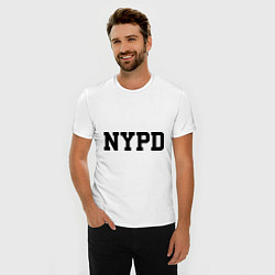 Футболка slim-fit NYPD, цвет: белый — фото 2