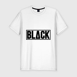 Мужская slim-футболка BLACK