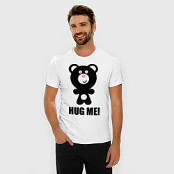 Футболка slim-fit Hug me, цвет: белый — фото 2