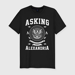 Мужская slim-футболка Asking Alexandria: USA
