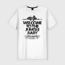 Мужская slim-футболка Welcome to the Jungle