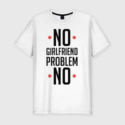 Мужская slim-футболка No Girlfriend