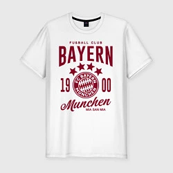 Футболка slim-fit Bayern Munchen 1900, цвет: белый
