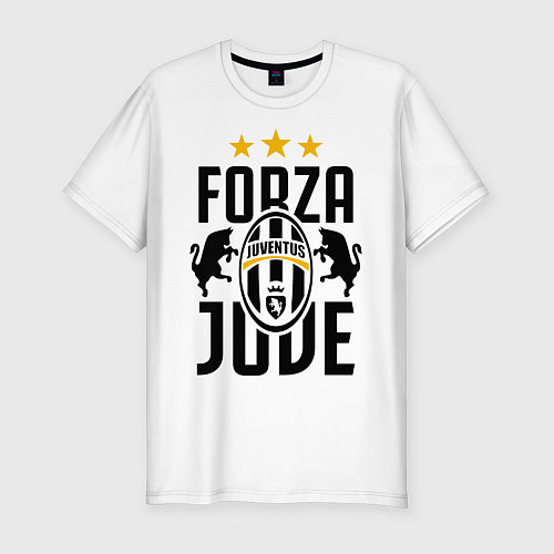 Мужская slim-футболка Forza Juve / Белый – фото 1