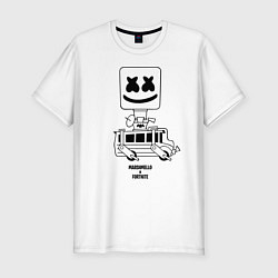 Футболка slim-fit Marshmello X, цвет: белый