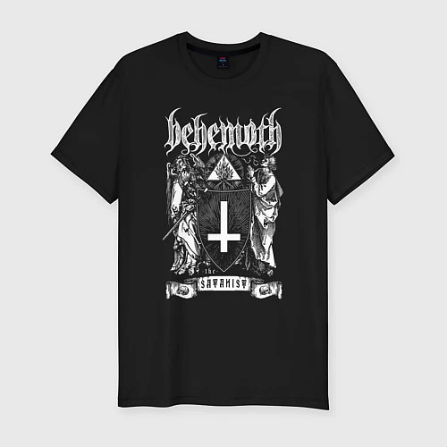 Мужская slim-футболка Behemoth: Satanist / Черный – фото 1