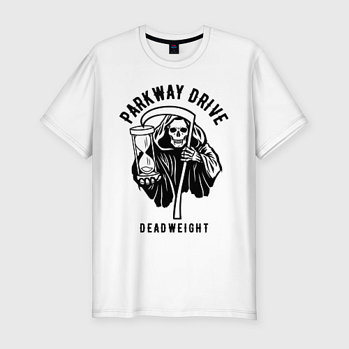 Мужская slim-футболка Parkway Drive: Deadweight / Белый – фото 1