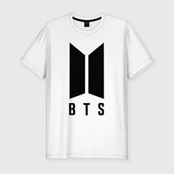 Футболка slim-fit BTS V, цвет: белый