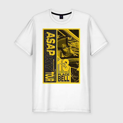 Мужская slim-футболка ASAP Rocky: Place Bell / Белый – фото 1