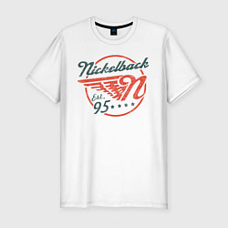 Мужская slim-футболка Nickelback Est. 1995