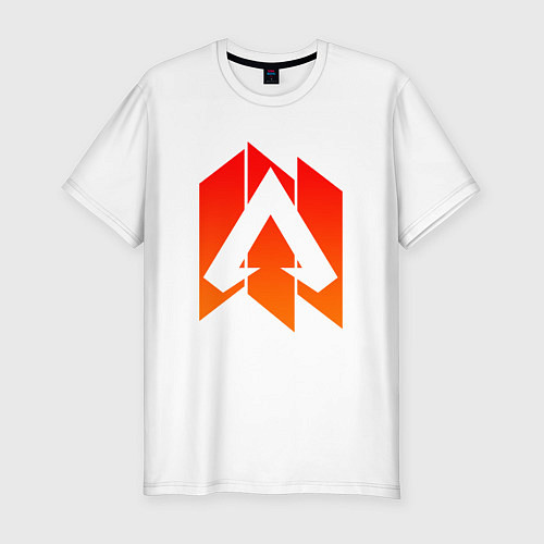 Мужская slim-футболка Apex Legends: Symbol / Белый – фото 1