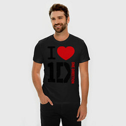 Футболка slim-fit I love 1D, цвет: черный — фото 2