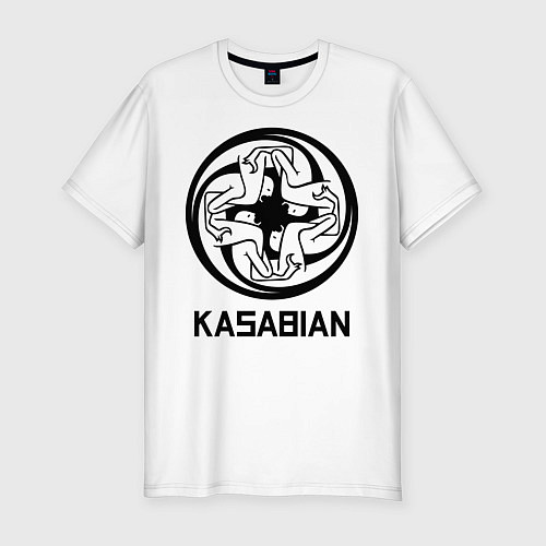 Мужская slim-футболка Kasabian: Symbol / Белый – фото 1