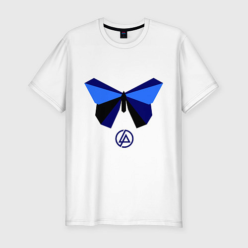 Мужская slim-футболка Linkin Park: Butterfly / Белый – фото 1