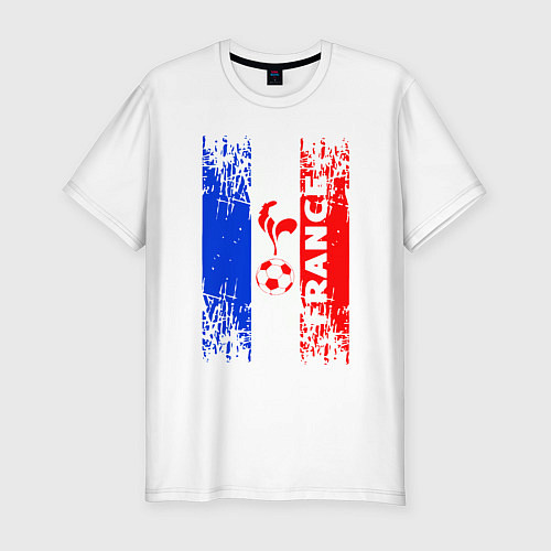 Мужская slim-футболка France Team / Белый – фото 1