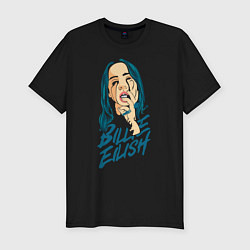 Мужская slim-футболка Billie Eilish: Dark Style
