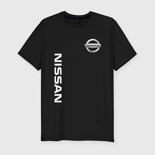 Мужская slim-футболка NISSAN / Черный – фото 1
