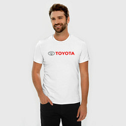 Футболка slim-fit TOYOTA, цвет: белый — фото 2