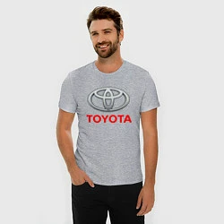 Футболка slim-fit TOYOTA, цвет: меланж — фото 2