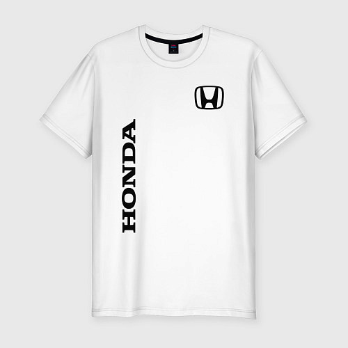 Мужская slim-футболка HONDA / Белый – фото 1