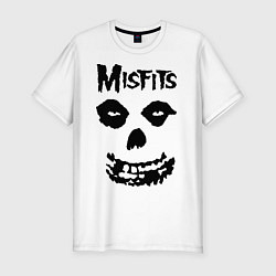 Футболка slim-fit Misfits Face, цвет: белый