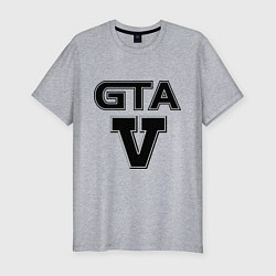 Футболка slim-fit GTA 5, цвет: меланж