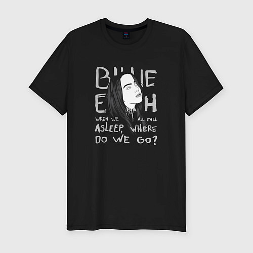 Мужская slim-футболка Billie Eilish: Where Do We Go? / Черный – фото 1