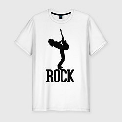 Мужская slim-футболка Rock Guitar