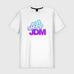 Футболка slim-fit JDM, цвет: белый