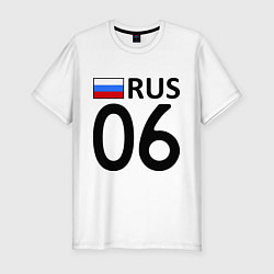 Футболка slim-fit RUS 06, цвет: белый