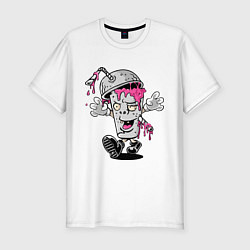 Мужская slim-футболка Zombie coctail