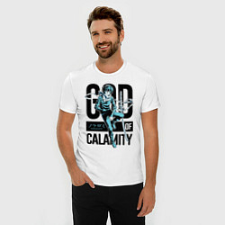 Футболка slim-fit God of Calamity, цвет: белый — фото 2