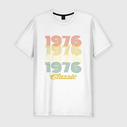 Футболка slim-fit 1976 Classic, цвет: белый