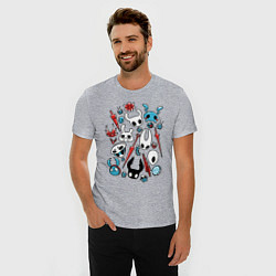 Футболка slim-fit Hollow Knight, цвет: меланж — фото 2