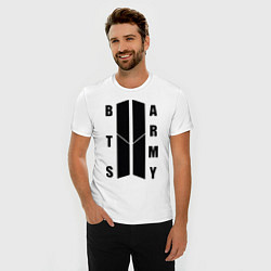 Футболка slim-fit BTS ARMY, цвет: белый — фото 2