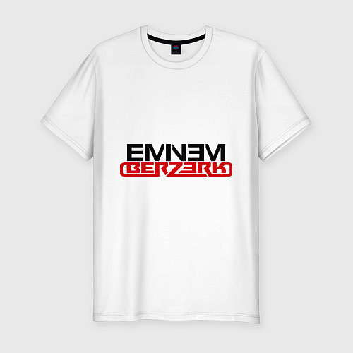 Мужская slim-футболка Eminem - Berzerk / Белый – фото 1