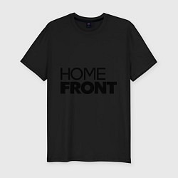 Футболка slim-fit Home front, цвет: черный