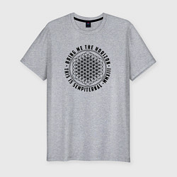 Футболка slim-fit BRING ME THE HORIZON, цвет: меланж