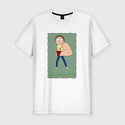 Футболка slim-fit Morty Smith, цвет: белый