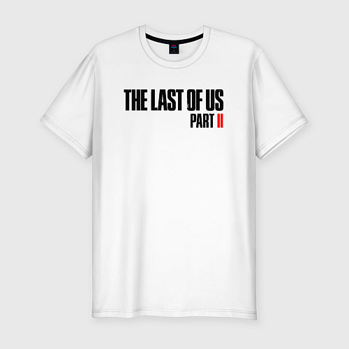 Мужская slim-футболка LAST OF US / Белый – фото 1