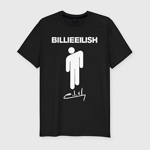 Мужская slim-футболка BILLIE EILISH / Черный – фото 1