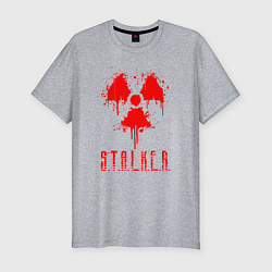 Футболка slim-fit S T A L K E R 2, цвет: меланж
