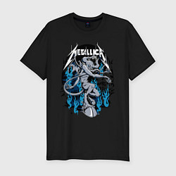 Футболка slim-fit Metallica - серый черт, цвет: черный