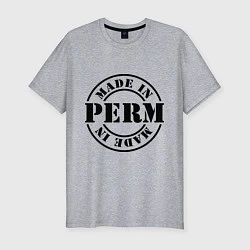 Футболка slim-fit Made in Perm, цвет: меланж